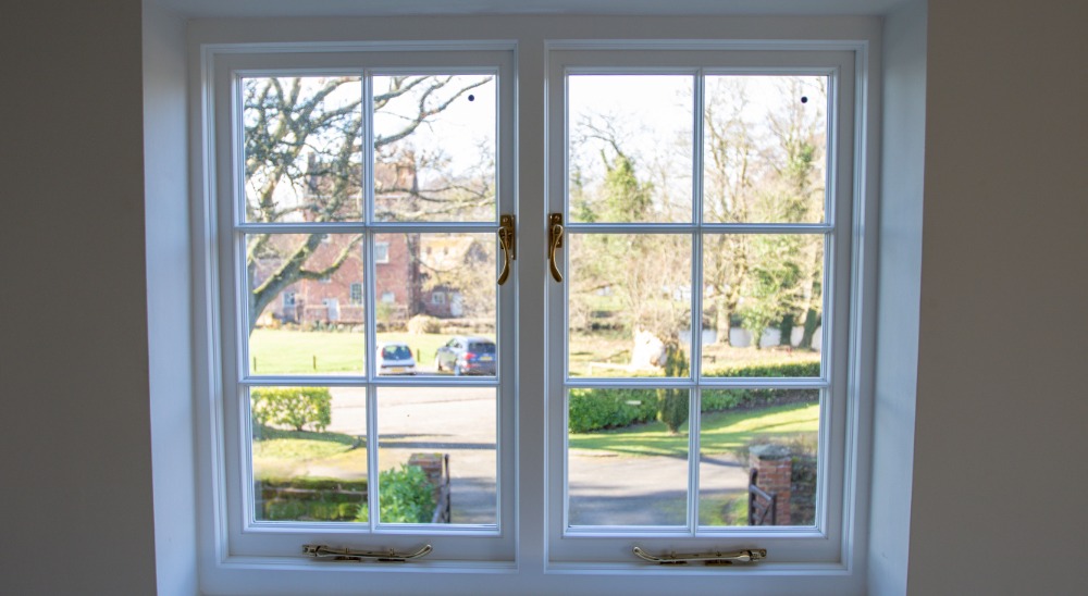 white georgian windows