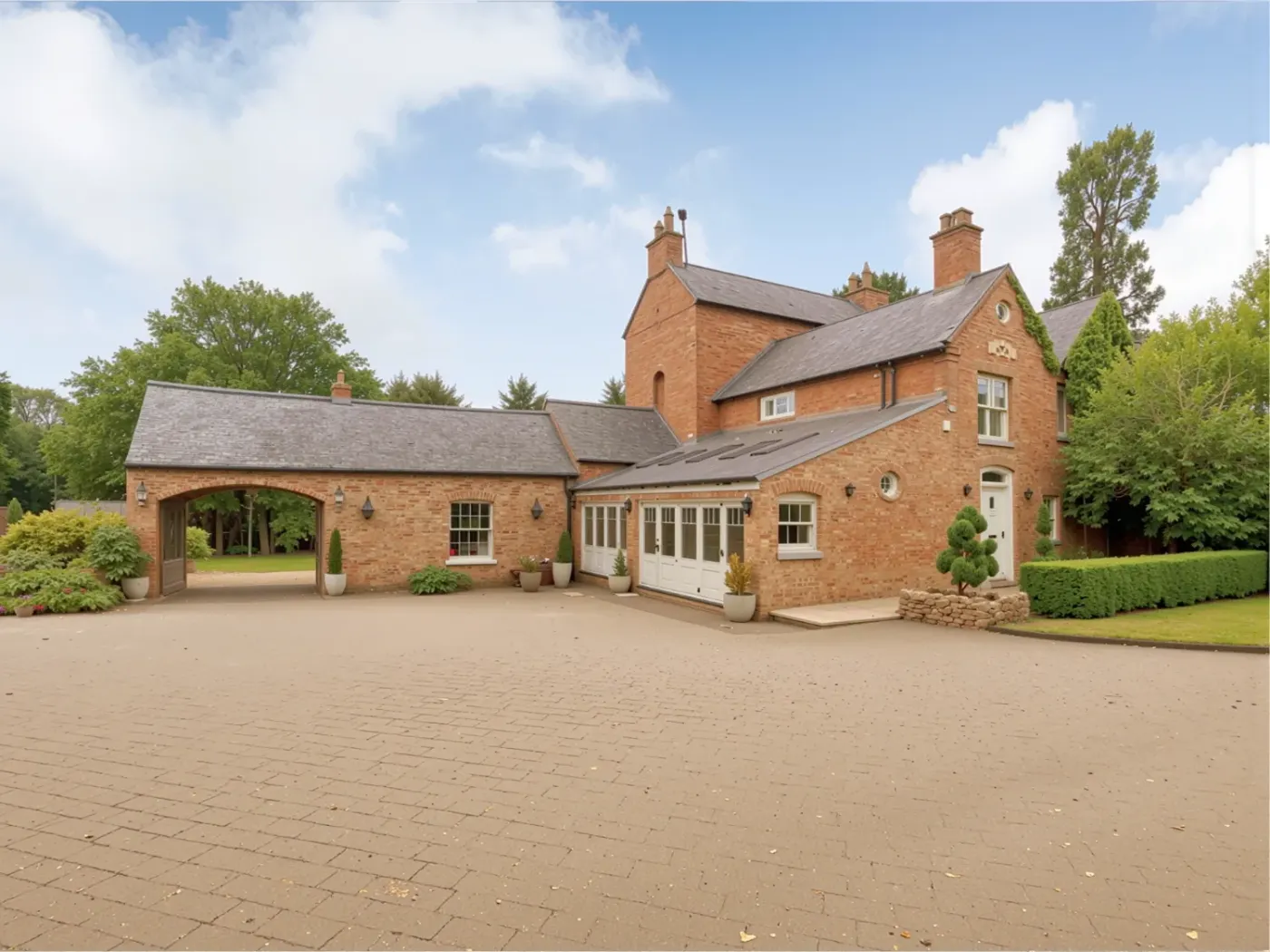 sash windows and bifold door